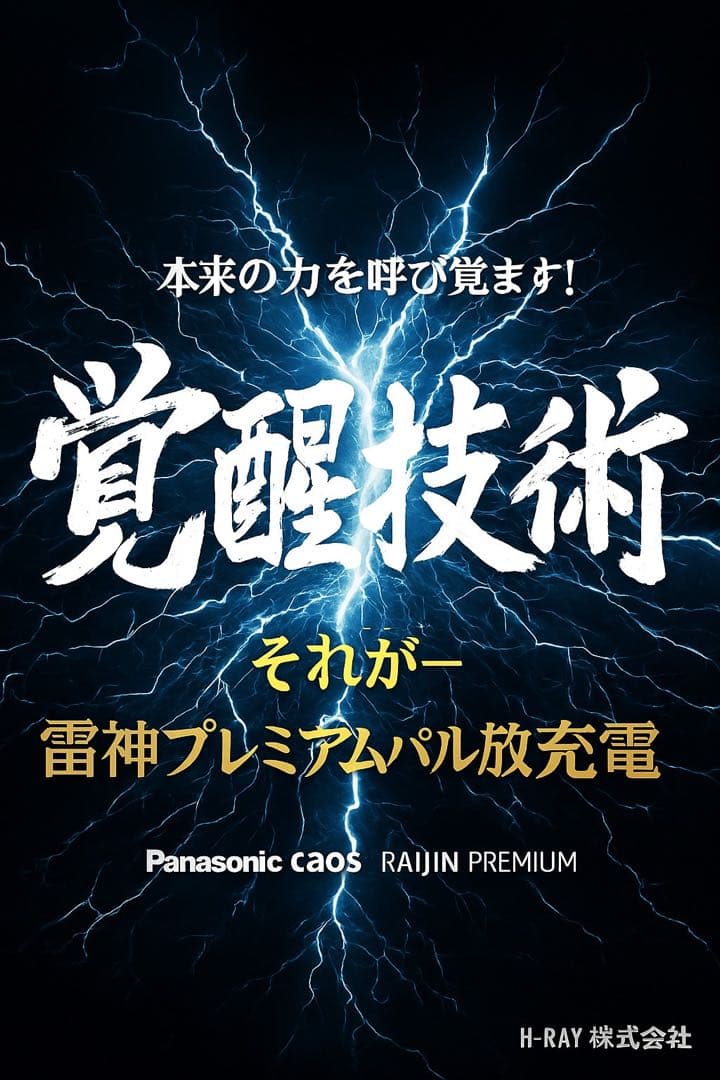 【新品】パナソニックカオス 100D23L/C8 雷神プレミアムパルス放充電施行