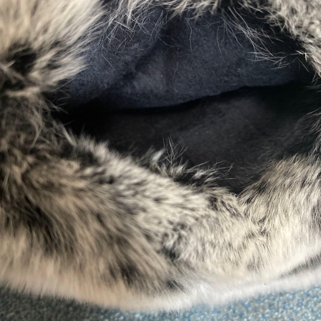 新品タグ付き⭐︎本革&アンゴラファー手袋　あったか　グローブ