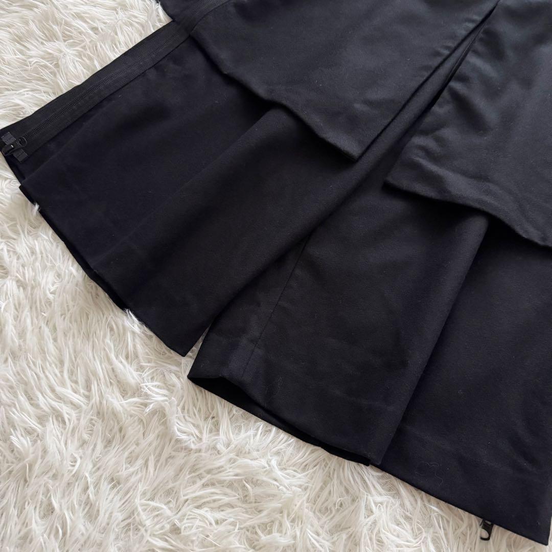 【ワイスリー】ヨウジヤマモト アディダス ハーフパンツ バックジップ S 黒