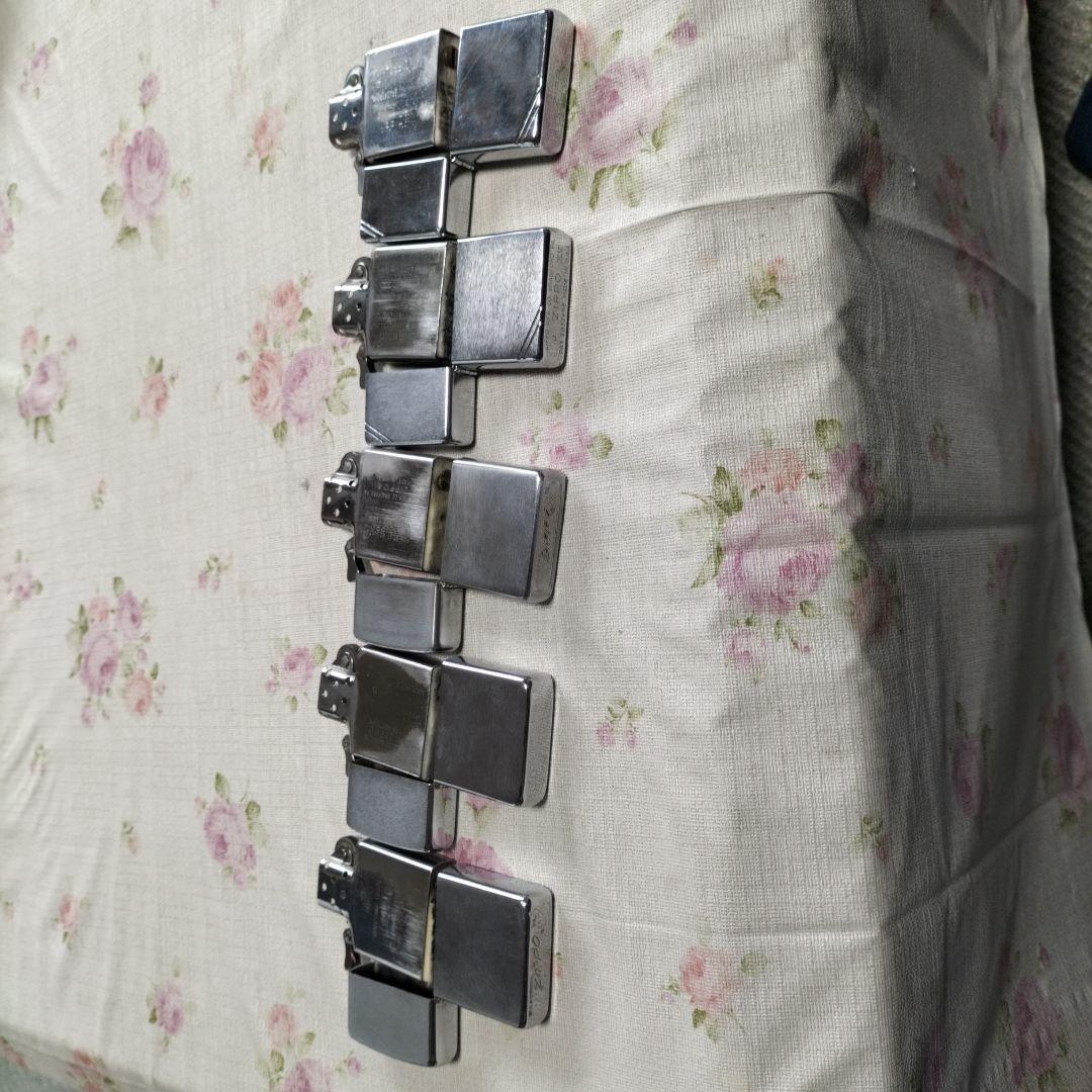 メタル製シルバー長方形オブジェ 5個セット