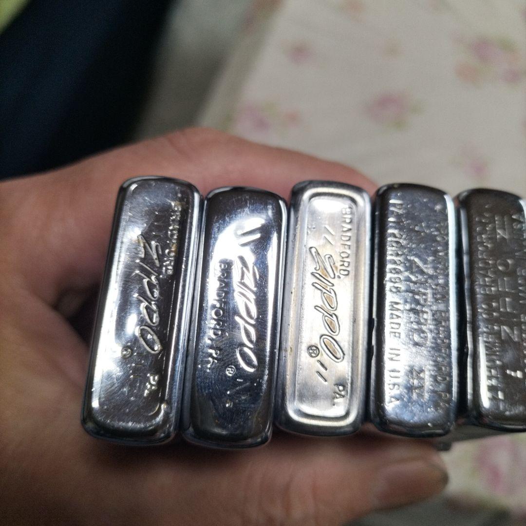 メタル製シルバー長方形オブジェ 5個セット