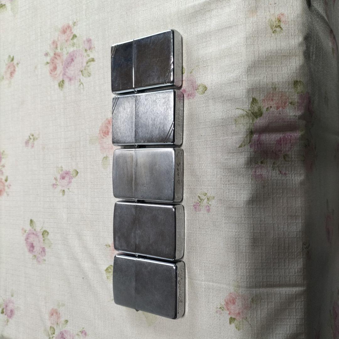 メタル製シルバー長方形オブジェ 5個セット