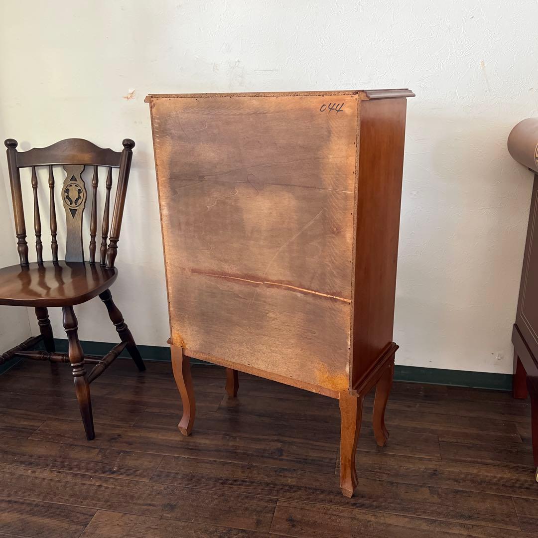 k787 イタリア製 象嵌チェスト クラシカル家具 エレガントな猫脚の逸品