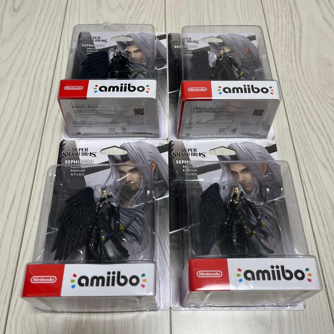 【新品未使用】amiibo セフィロス（大乱闘スマッシュブラザーズシリーズ）×4