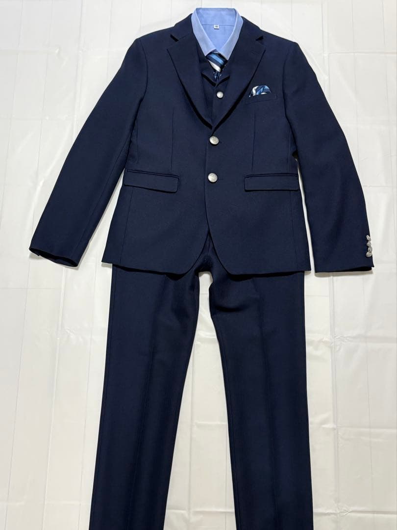 卒業式　男の子　スーツ6点セット　160cm ワンダーファクトリー