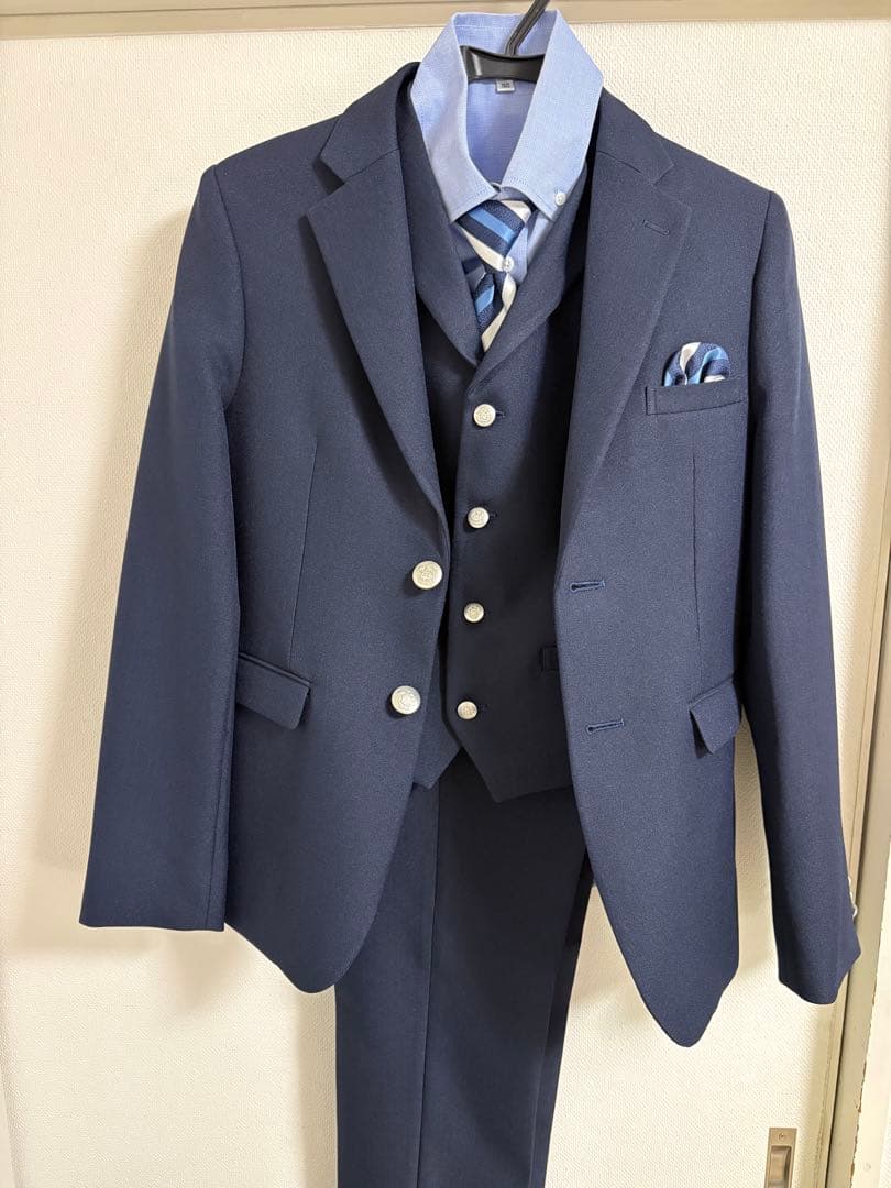 卒業式　男の子　スーツ6点セット　160cm ワンダーファクトリー