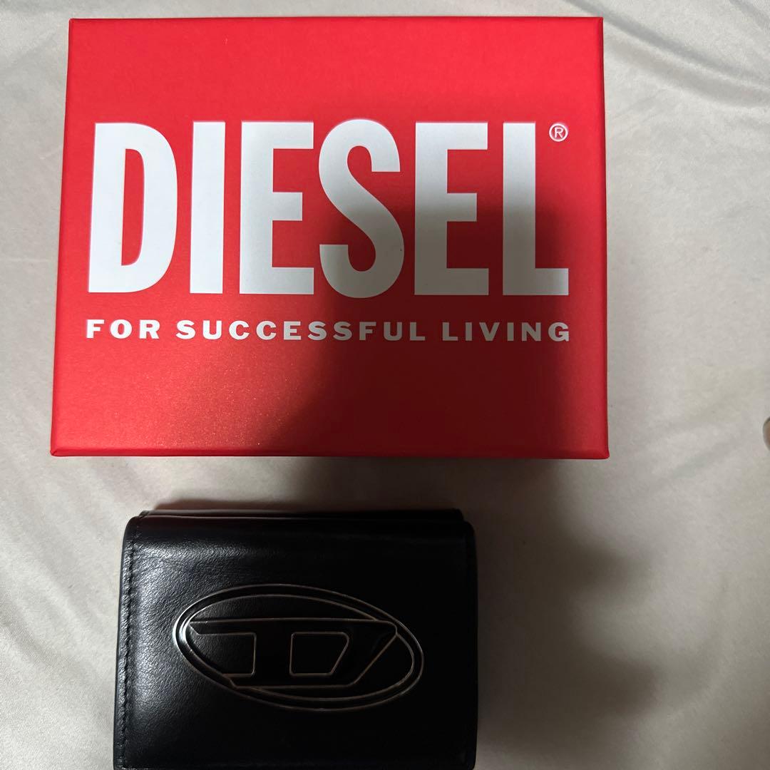 DIESEL 三つ折り財布 ブラック 箱あり