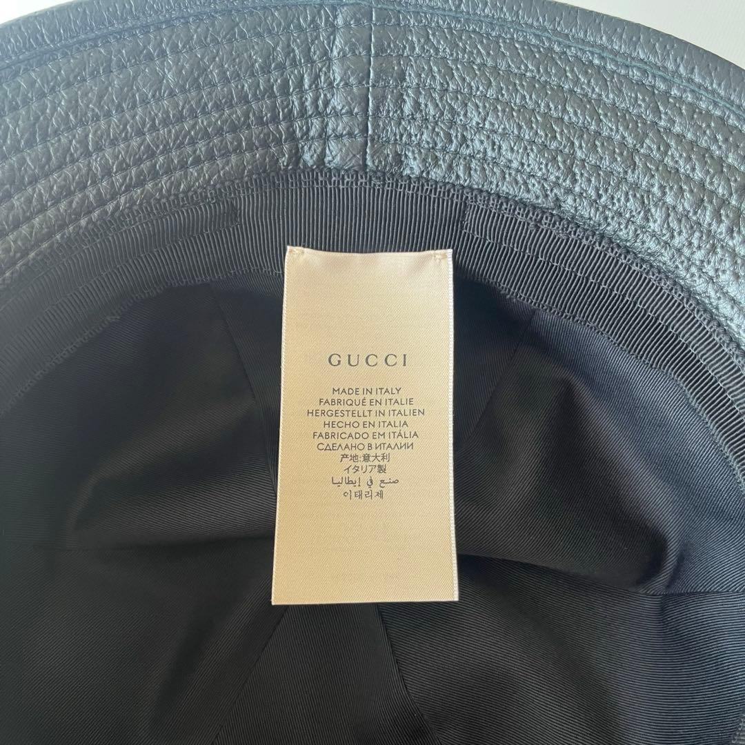 GUCCI グッチ ホースビット レザー バケットハット