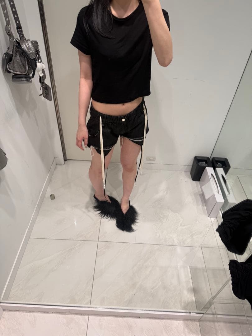 S garter denim shorts Theredthread Mサイズ