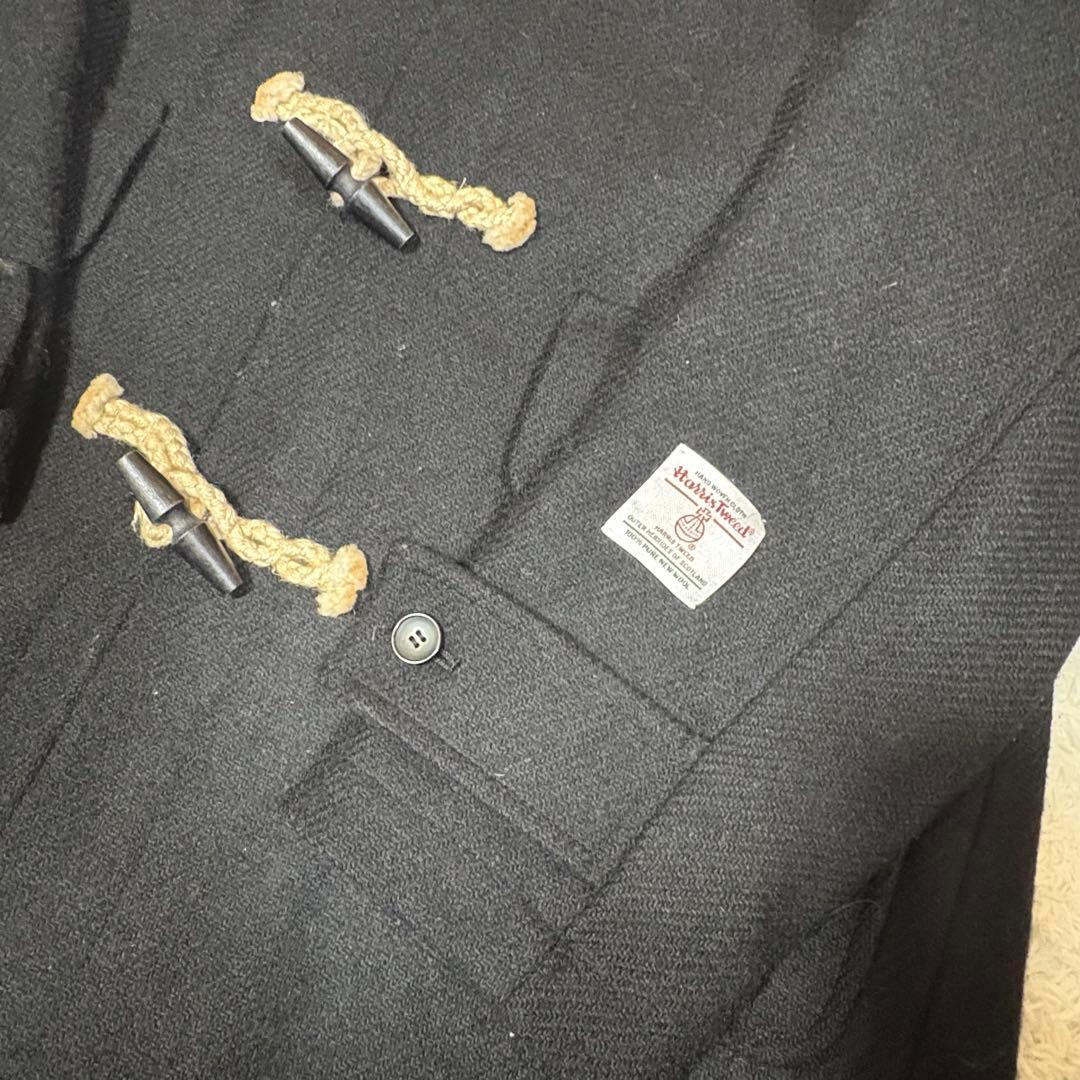 Disney RESORT×HarrisTweed ミッキー　ダッフルコート　L