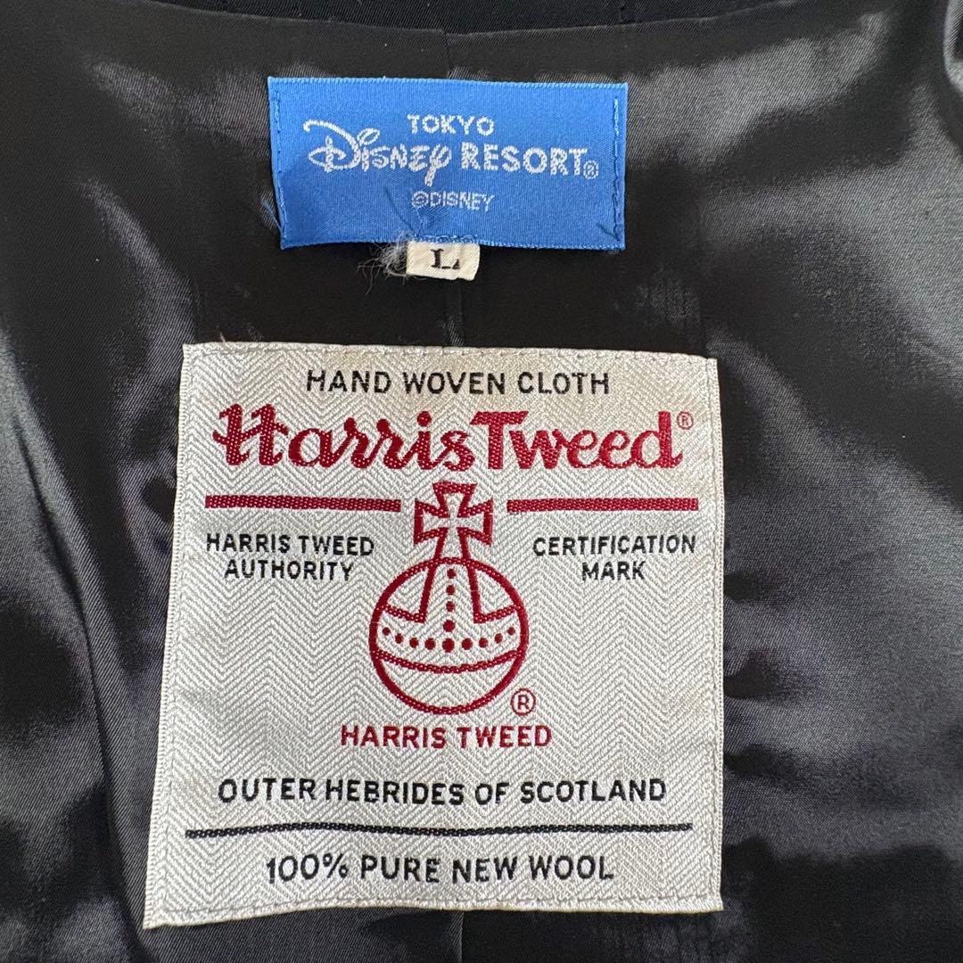 Disney RESORT×HarrisTweed ミッキー　ダッフルコート　L