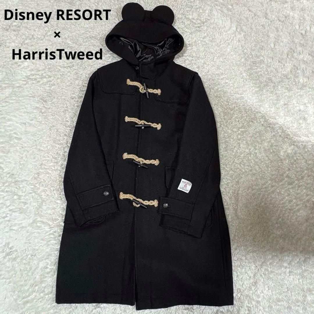 Disney RESORT×HarrisTweed ミッキー　ダッフルコート　L