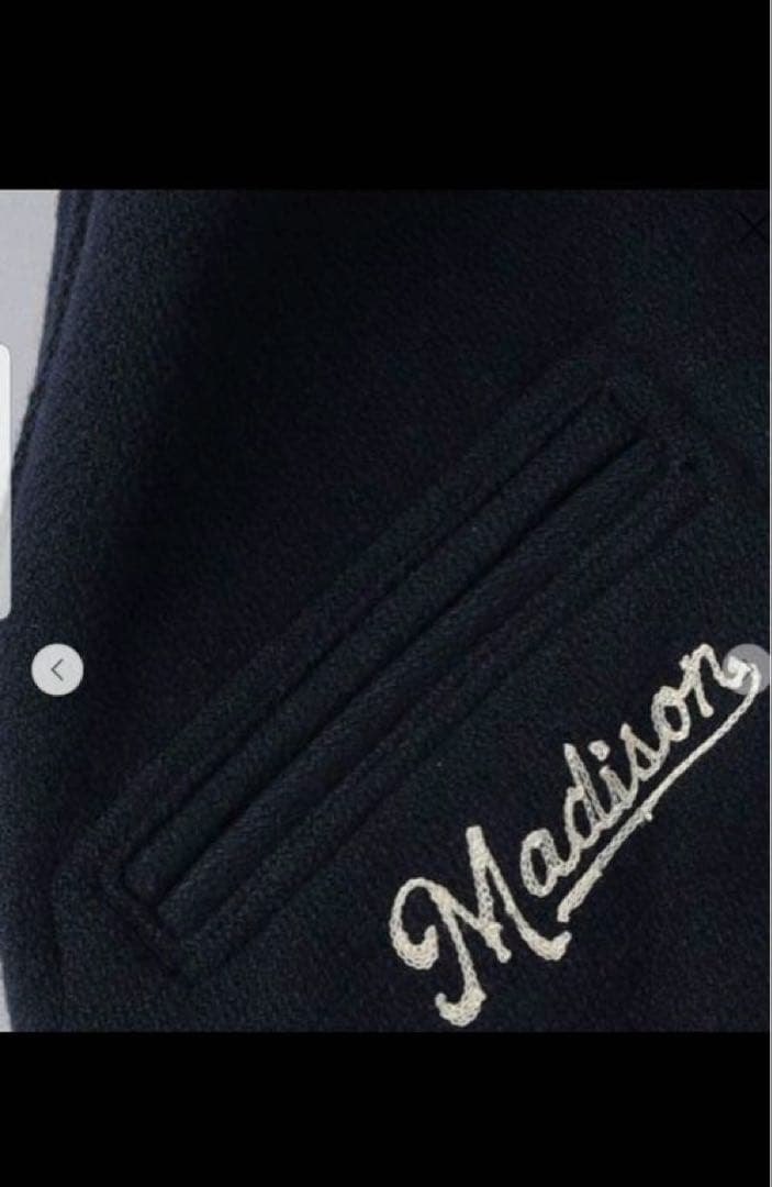 【超美品】MADISONBLUE ネイビースタジャン