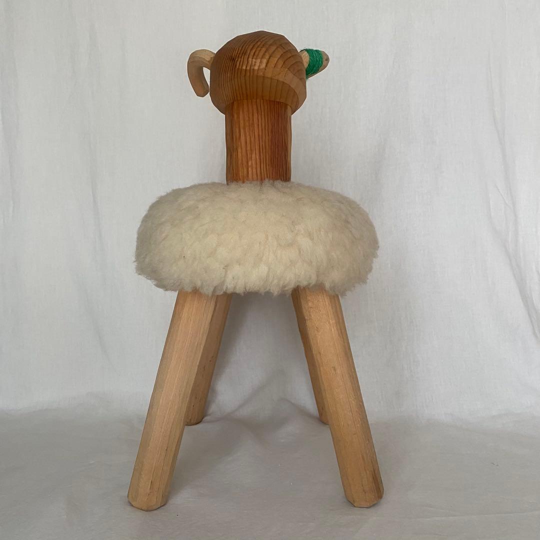 羊のスツール オブジェ 置物