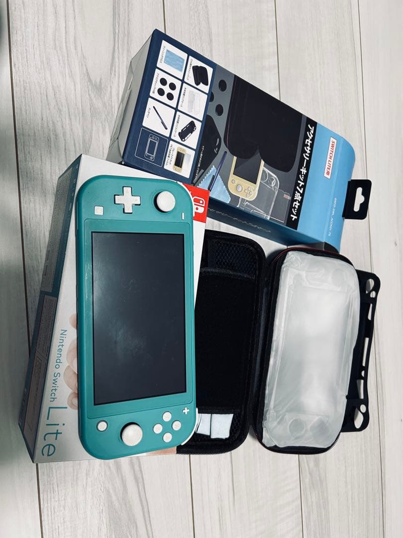Nintendo Switch Lite ターコイズ 収納ケース付
