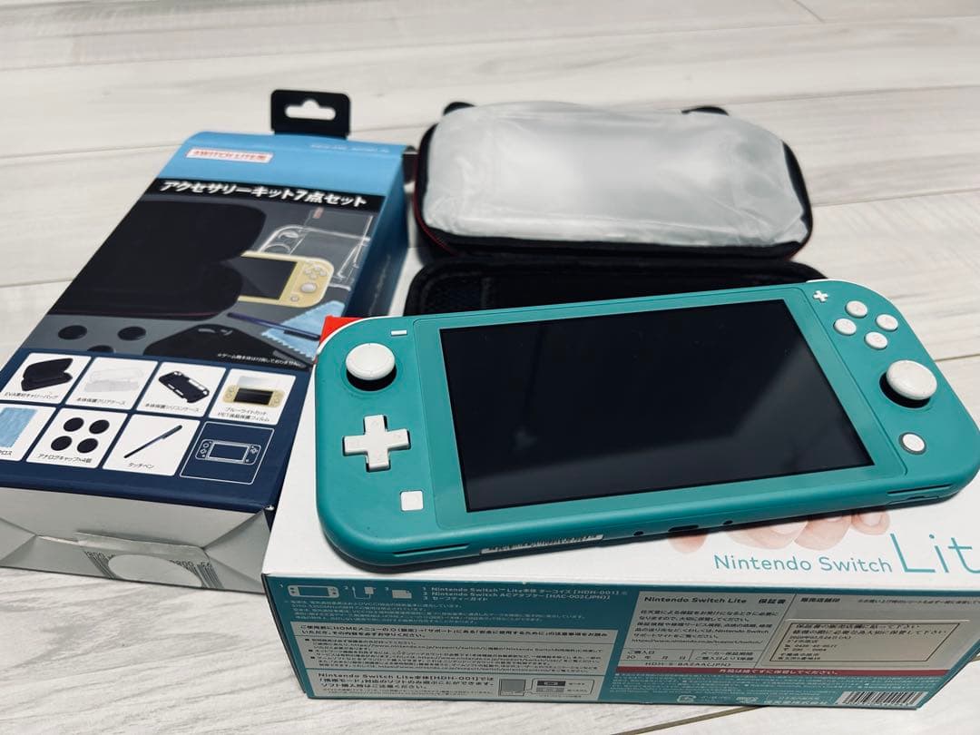 Nintendo Switch Lite ターコイズ 収納ケース付
