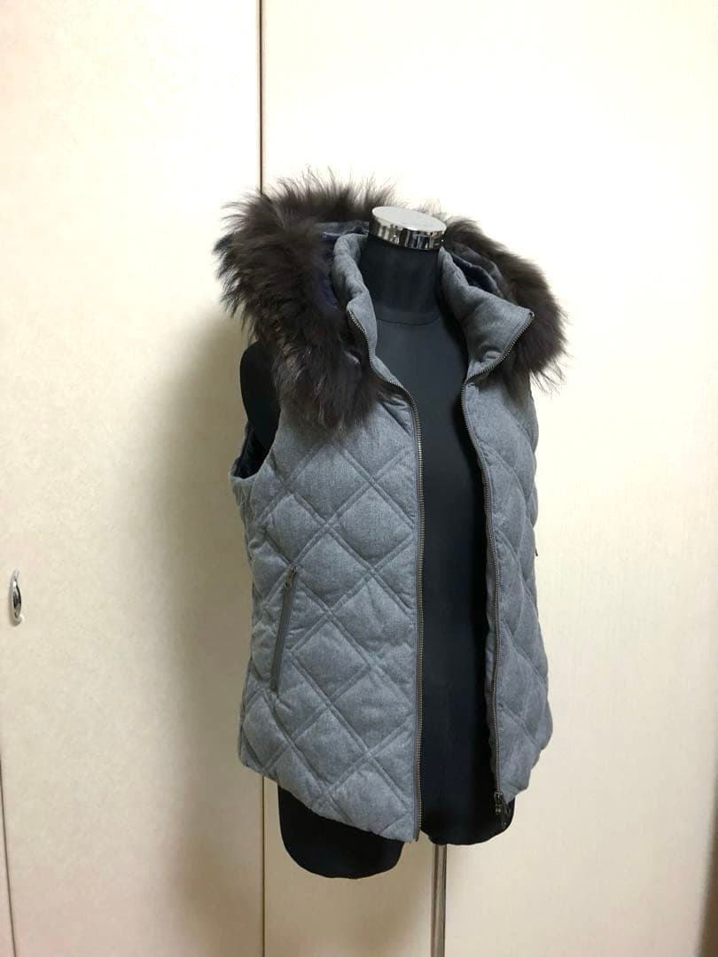 スコットクラブ リアルファーダウンベスト