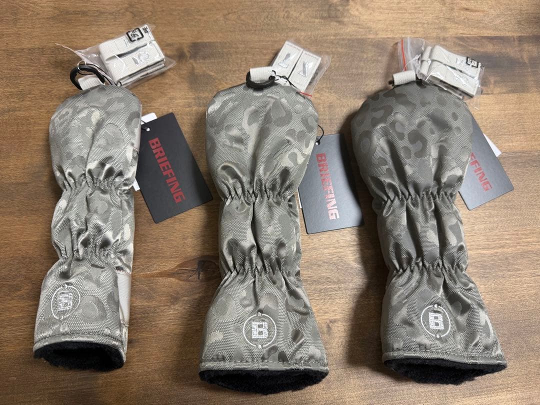 BRIEFING レオパードパターン ゴルフバッグ　ヘッドカバー3点有（未使用）