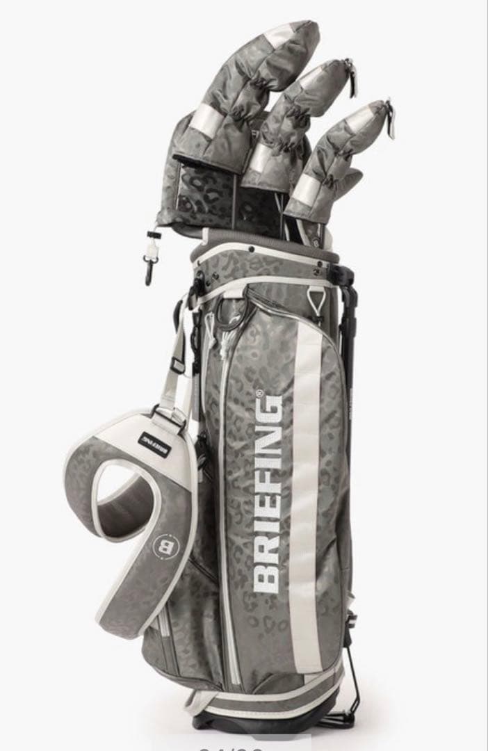 BRIEFING レオパードパターン ゴルフバッグ　ヘッドカバー3点有（未使用）