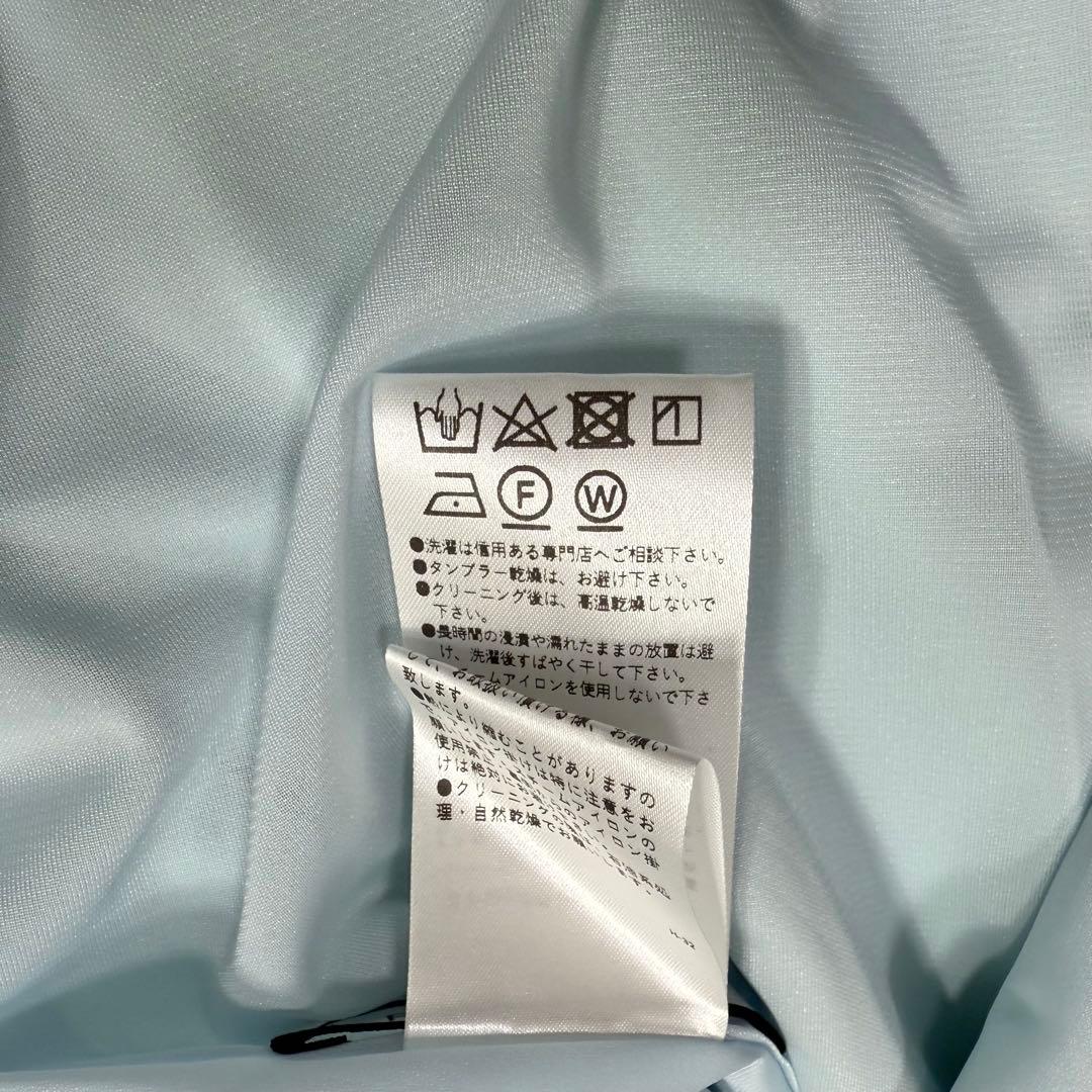 極美品✨’23年 フォクシー モーニングブリーズスカート ギャザーフレア ブルー