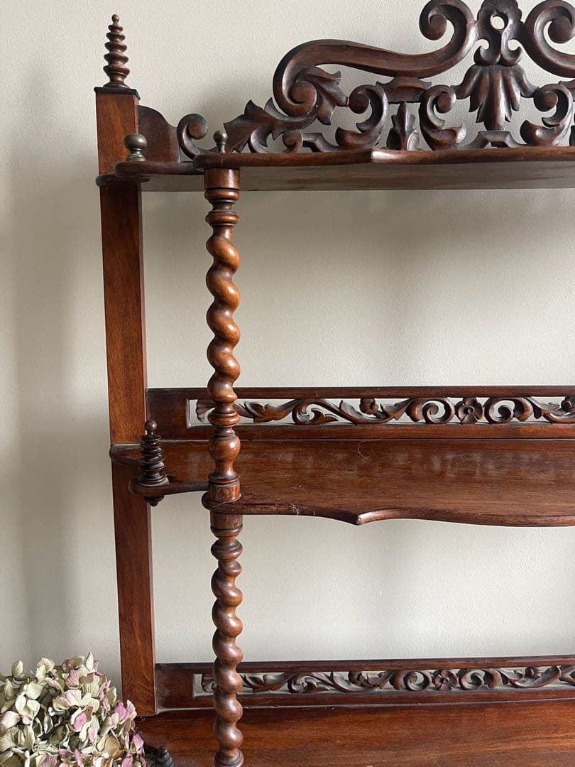 【か5】45 フランス　アンティーク　ナポレオン　シェルフ　棚