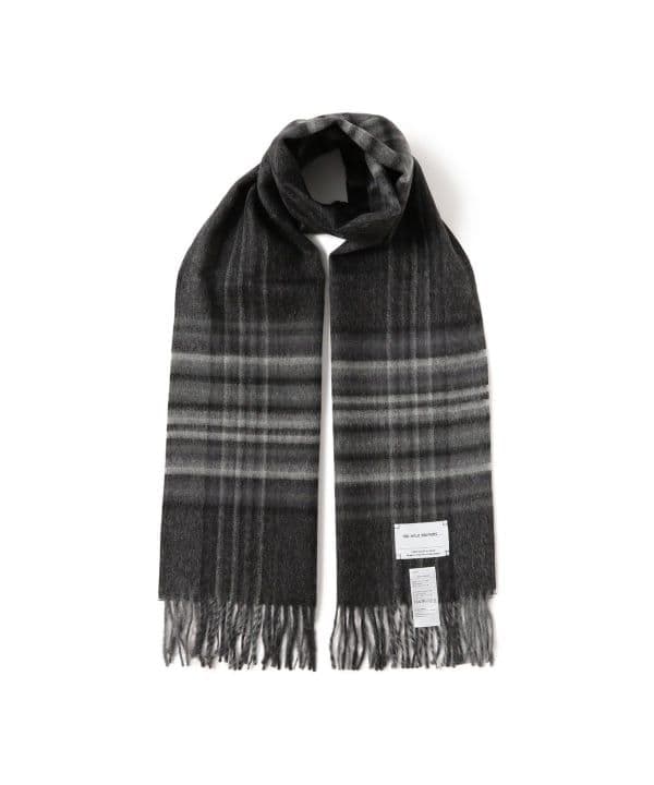 【美品】THE INOUE BROTHERS ベビーアルパカ　チェックマフラー
