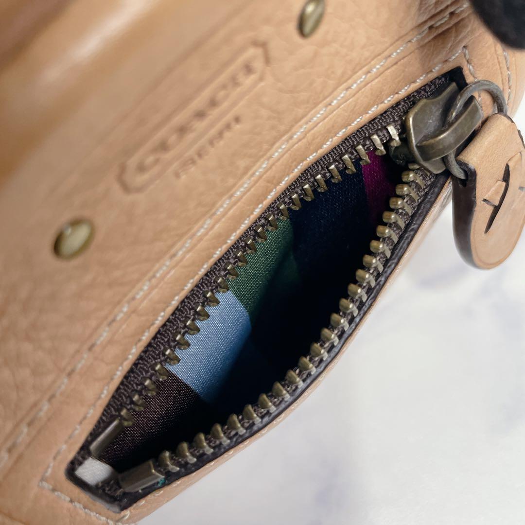 激レア✨COACH ケース 65周年記念 レガシー がま口 ライトブラウン