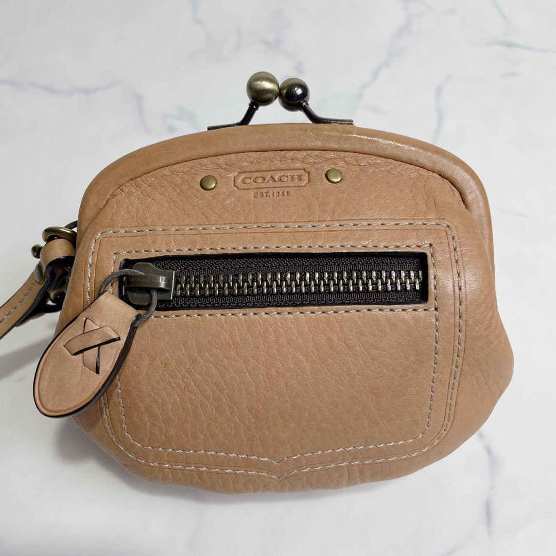 激レア✨COACH ケース 65周年記念 レガシー がま口 ライトブラウン