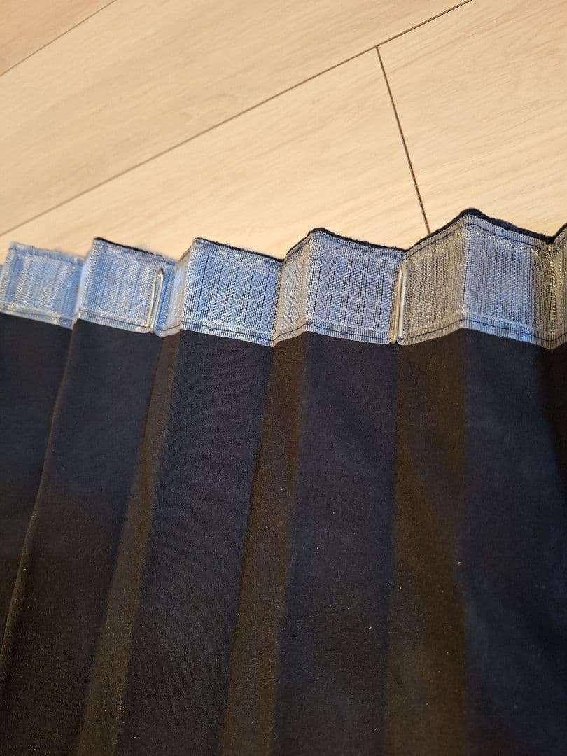 金華山仮眠カーテン【トラック用】ネイビーチンチラ風バラ柄2枚セット