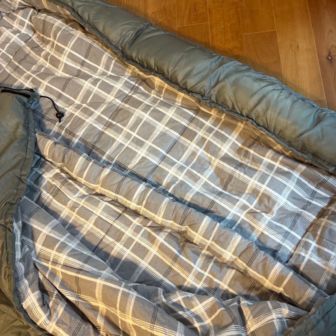 コールマン　二人用寝袋　ハドソンダブル　グレー　チェック柄