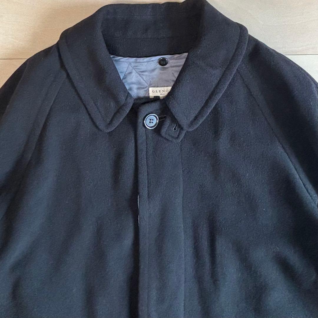 90s Grenover ウールコート　チンスト付き　カシミア混　ライナー付き