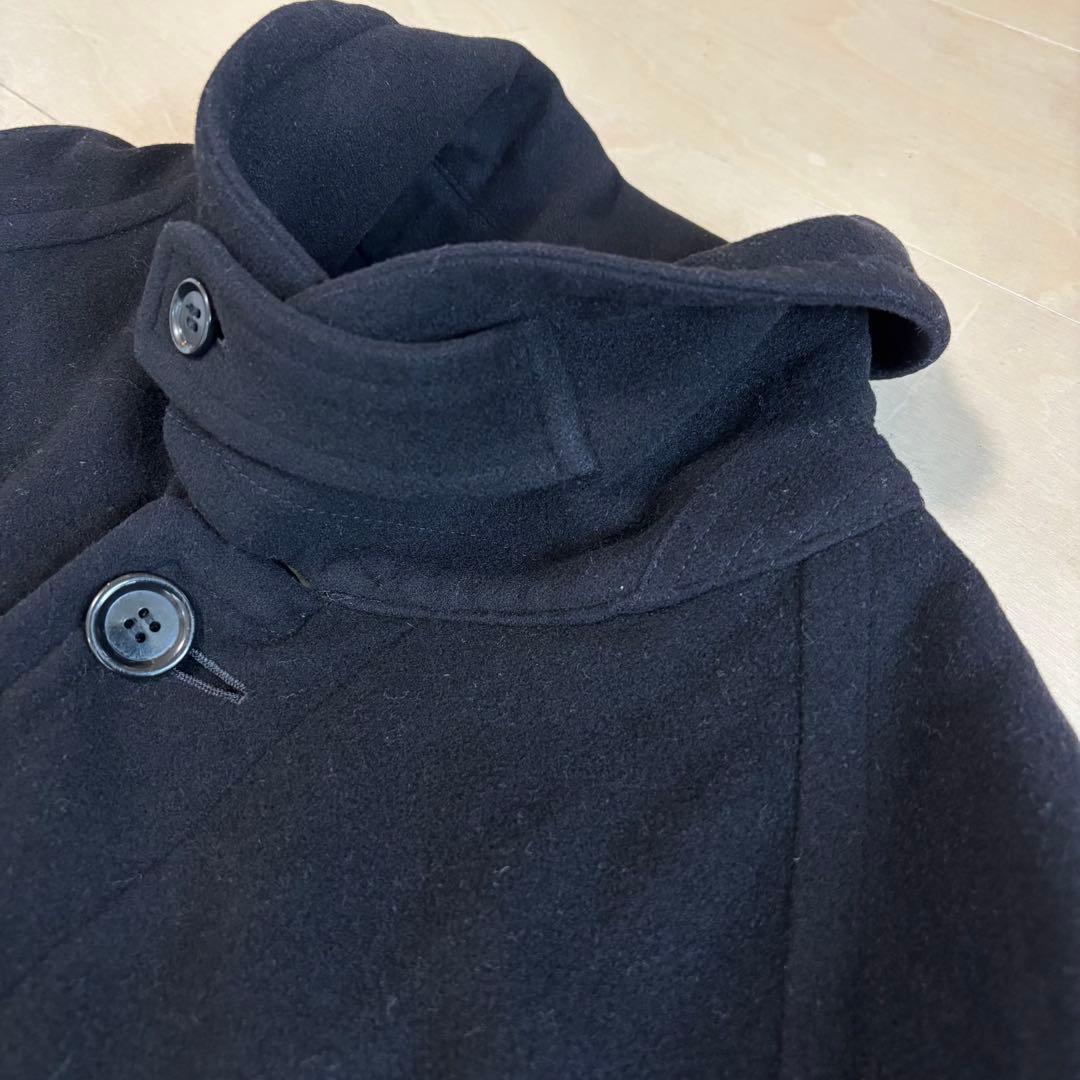 90s Grenover ウールコート　チンスト付き　カシミア混　ライナー付き