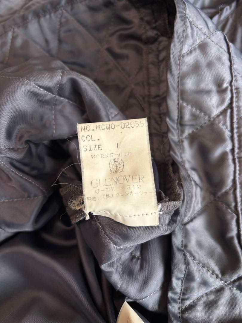 90s Grenover ウールコート　チンスト付き　カシミア混　ライナー付き