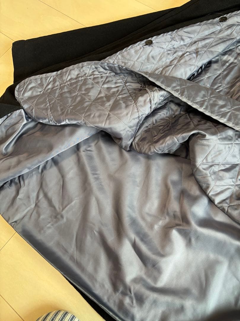 90s Grenover ウールコート　チンスト付き　カシミア混　ライナー付き