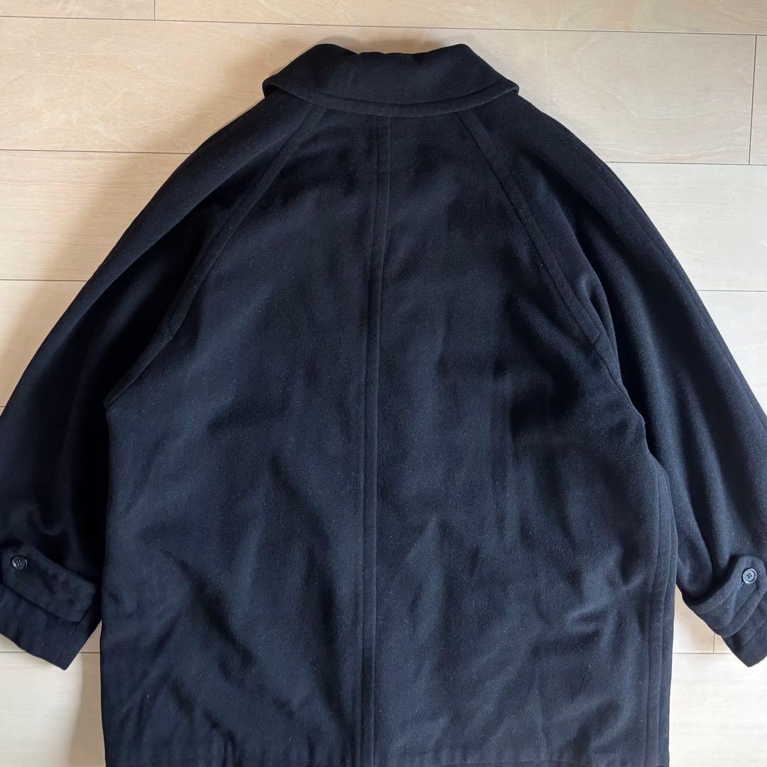 90s Grenover ウールコート　チンスト付き　カシミア混　ライナー付き