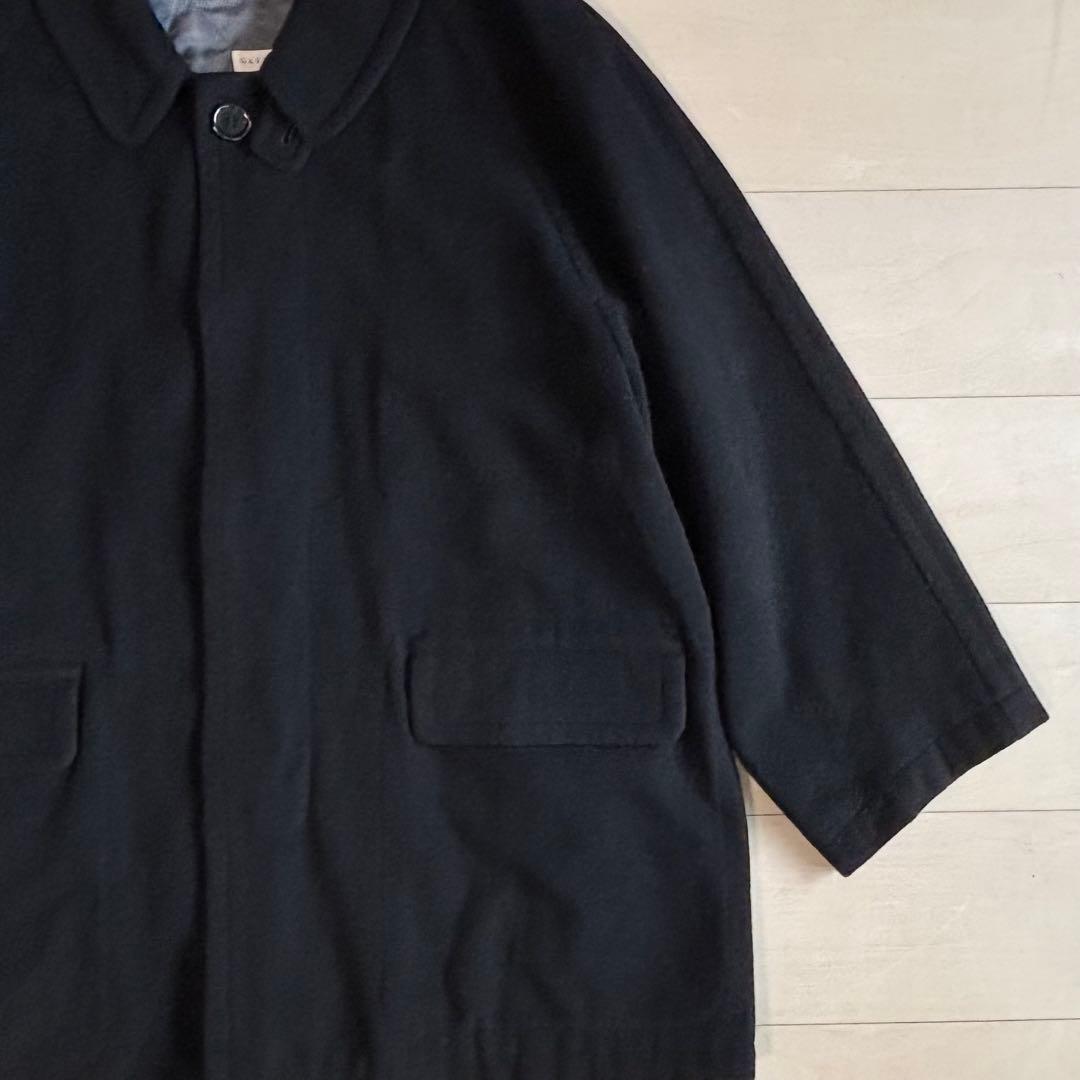 90s Grenover ウールコート　チンスト付き　カシミア混　ライナー付き