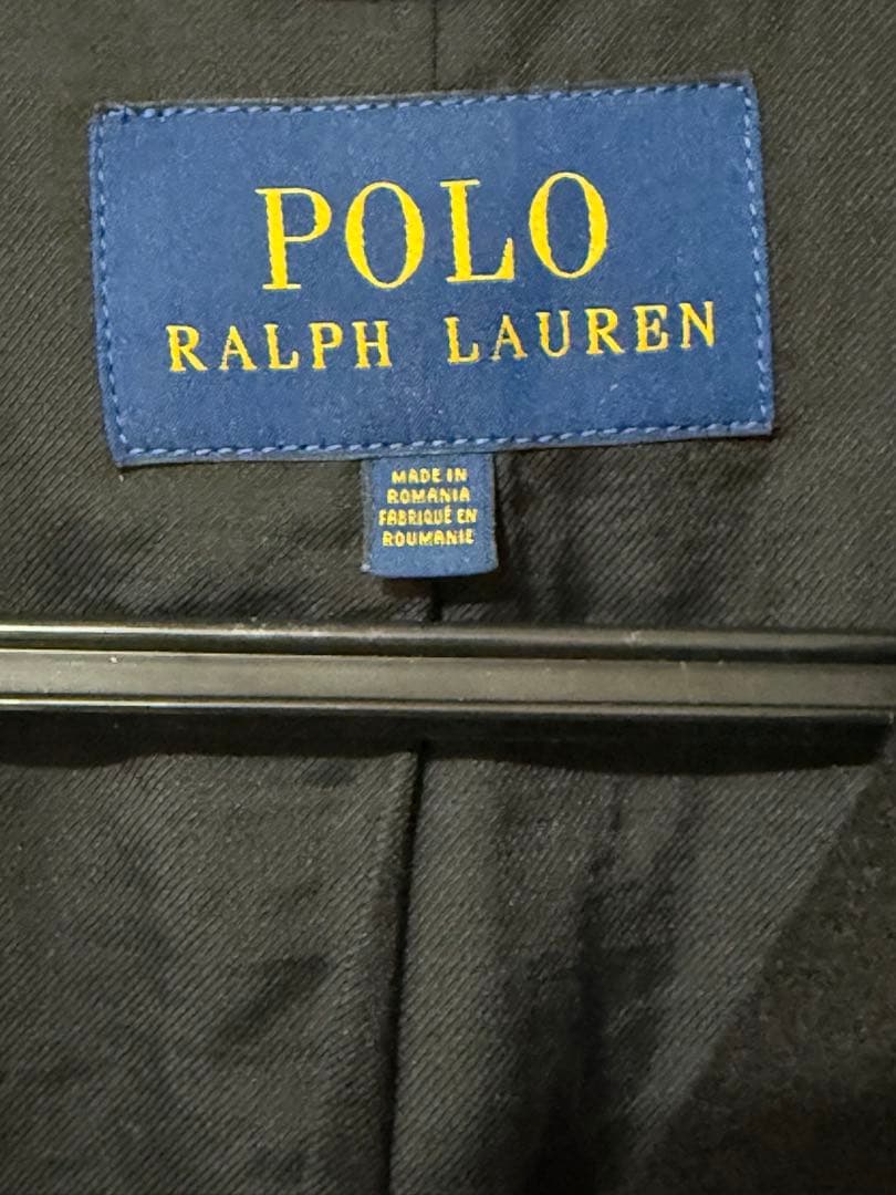 ポロラルフローレンPolo Ralph LaurenウールメルトンピーコートS黒