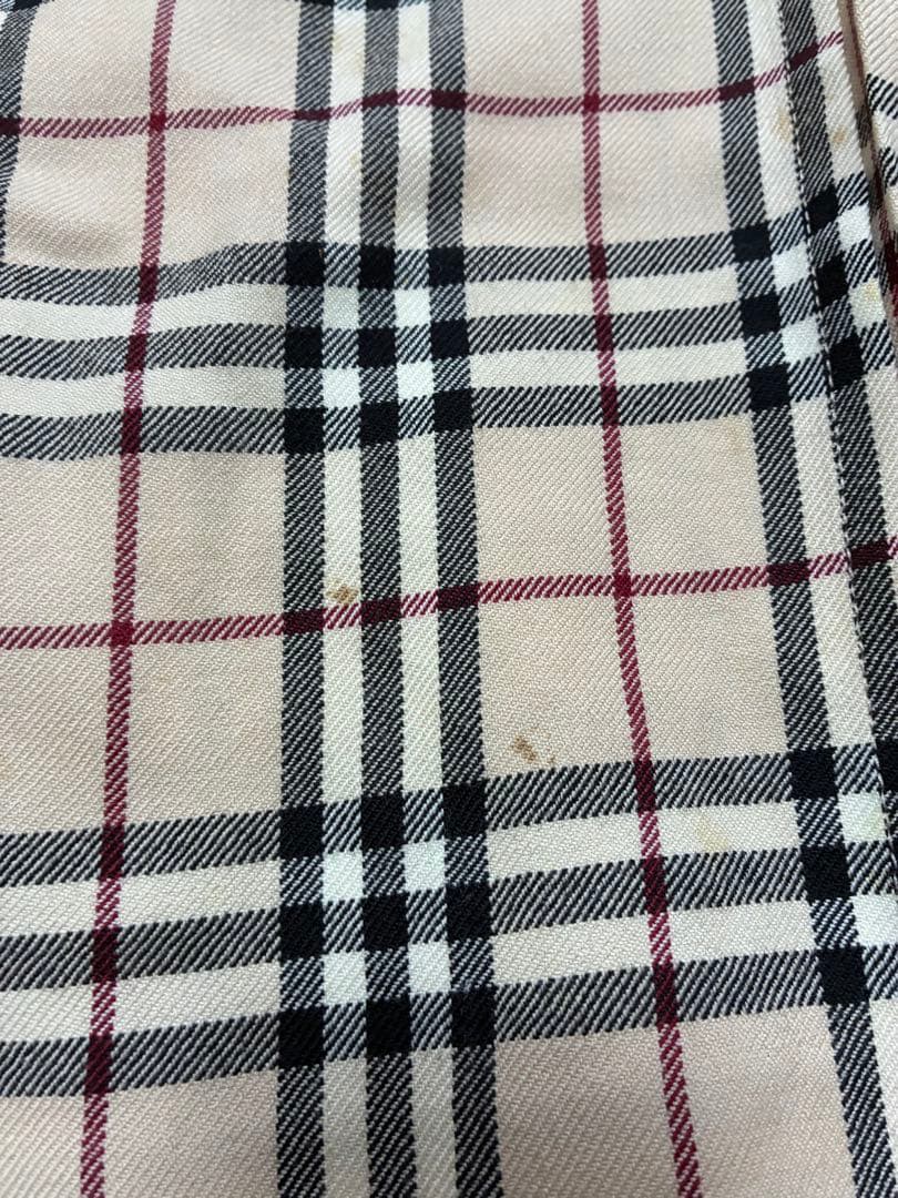 値下げ中　Burberry London チェック柄プリーツ巻きスカート