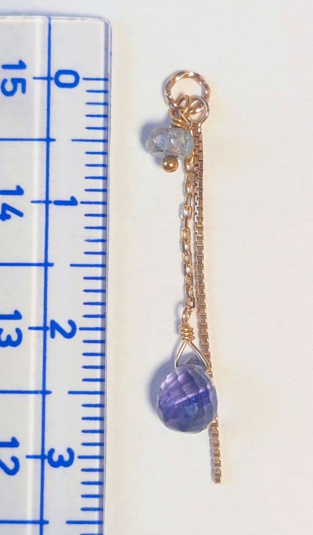 agete（アガット）天然石 ピアスチャーム　イヤリングチャーム　販売証明書付き