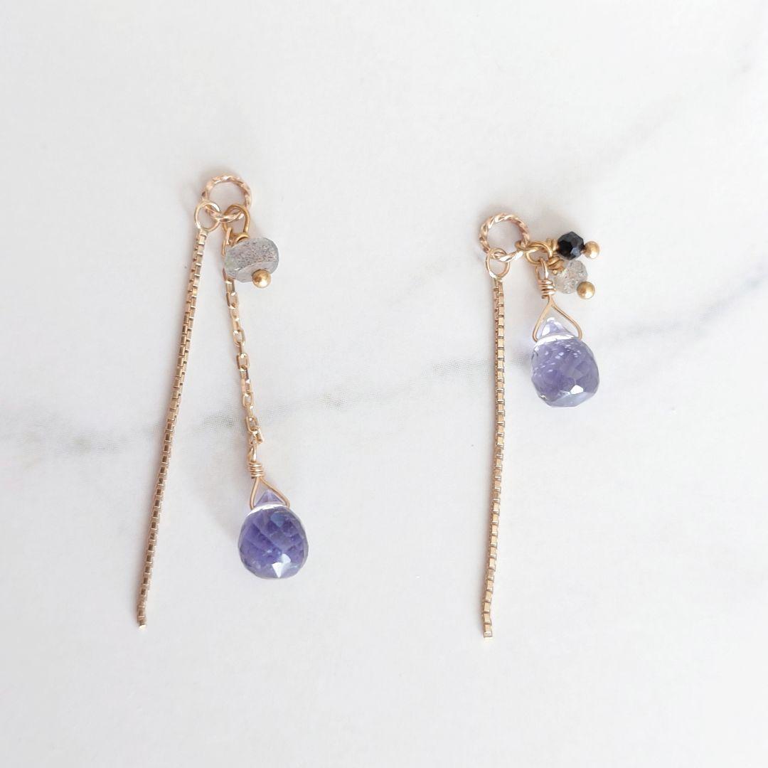 agete（アガット）天然石 ピアスチャーム　イヤリングチャーム　販売証明書付き