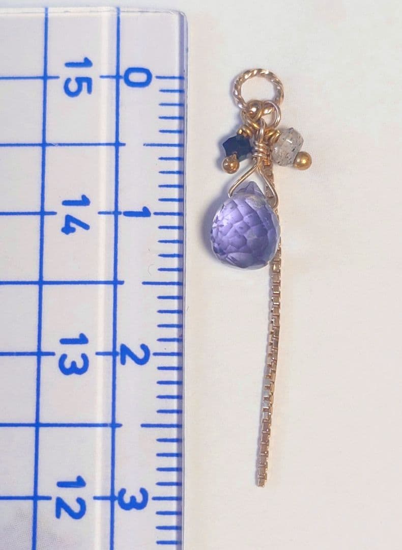 agete（アガット）天然石 ピアスチャーム　イヤリングチャーム　販売証明書付き