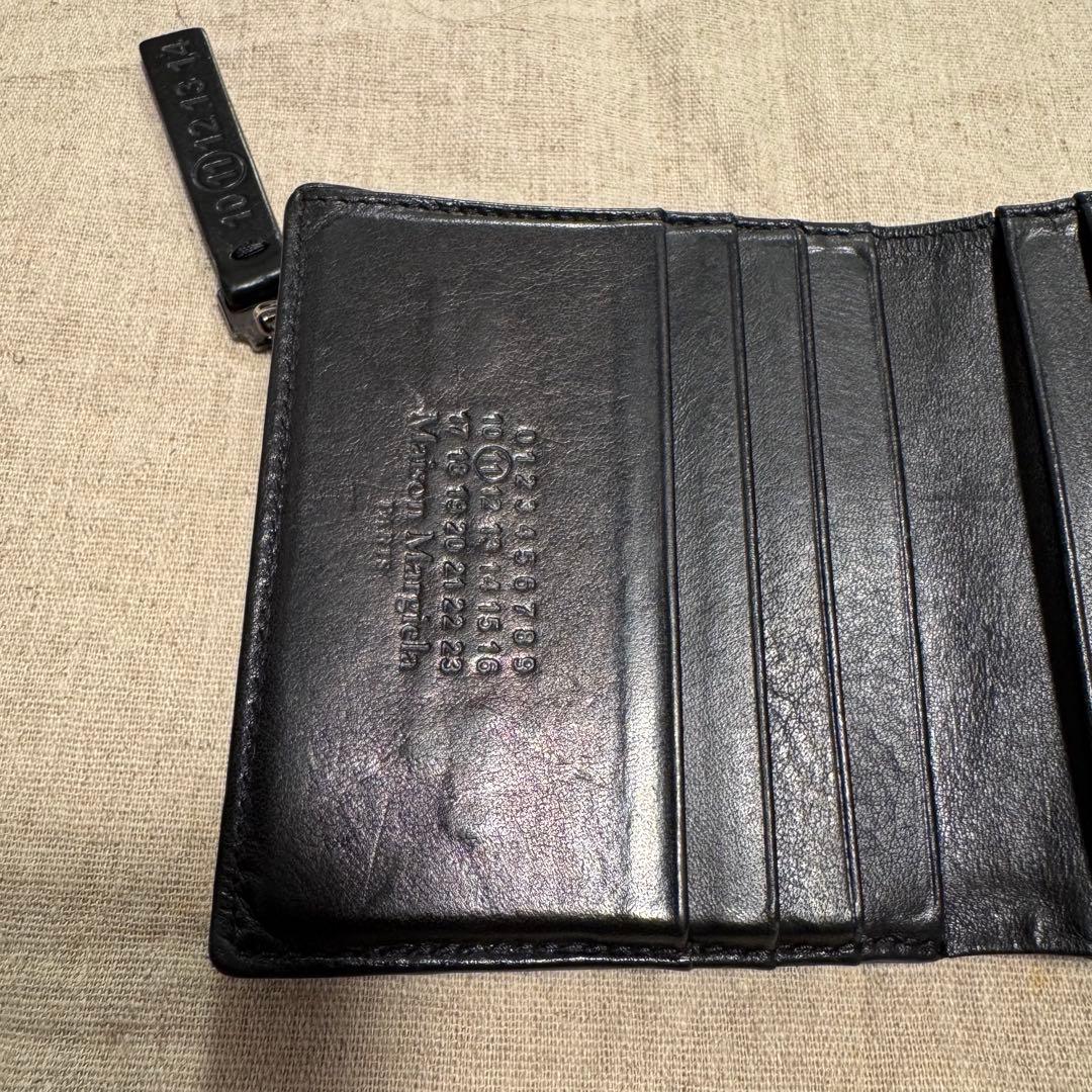 美品 付属品完備 Maison Margiela フォールデッドレザーウォレット