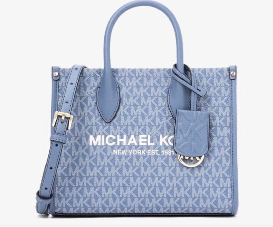 ら*ん様 MIRELLA トップジップショッパークロスボディスモール -MKシグ