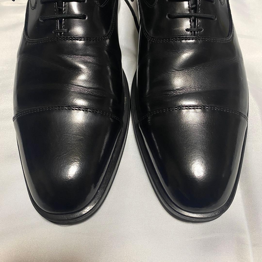 TOMOE 鞆ゑ　25cm TE600 ストレートチップ レザー 黒 ブラック