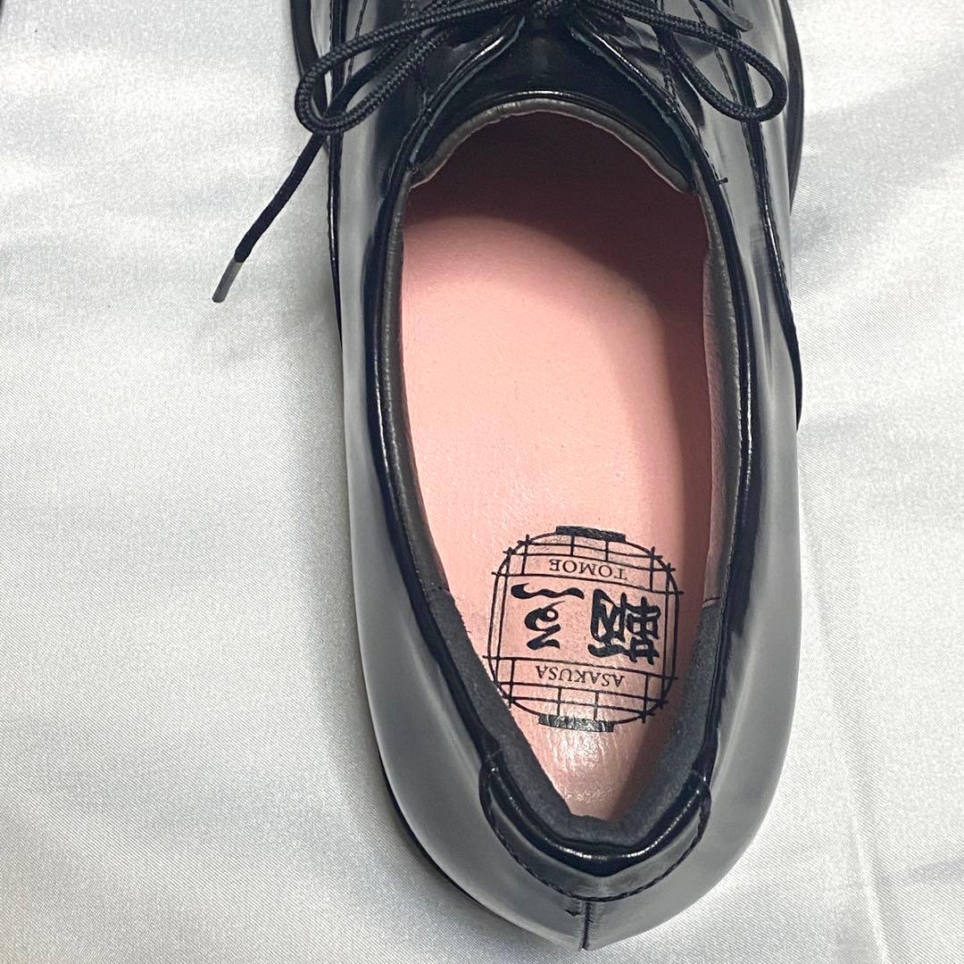 TOMOE 鞆ゑ　25cm TE600 ストレートチップ レザー 黒 ブラック