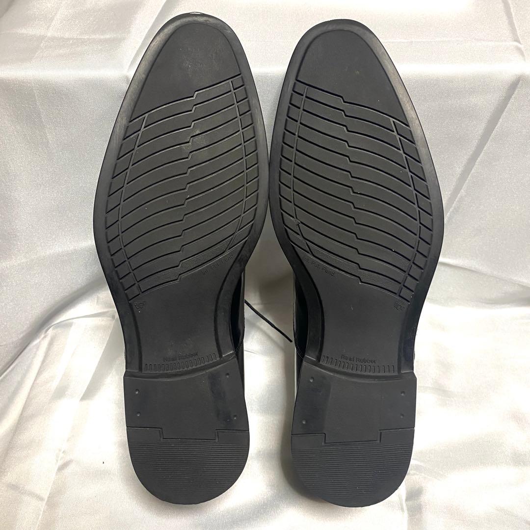 TOMOE 鞆ゑ　25cm TE600 ストレートチップ レザー 黒 ブラック