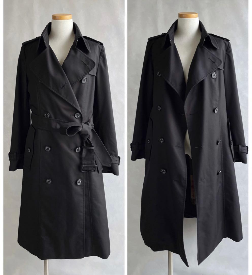 美品✨マッキントッシュロンドン　トレンチコート　38 黒　チェックライナー付き