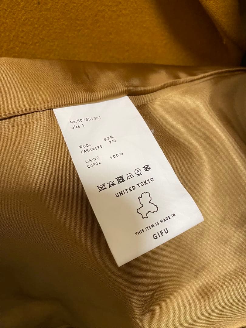 UNITED TOKYO チェスターコート