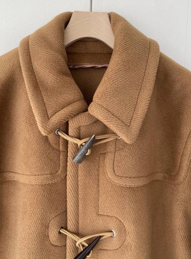 ジャケット・アウター AURALEE WOOL HERRINBONE PILE DUFFLECOAT