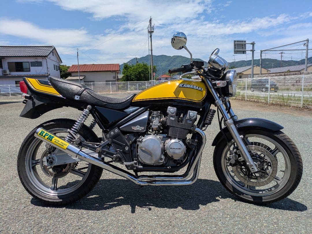 ゼファー400 PRMタイプゼファー400X 421マフラーメッキ中古送料込み